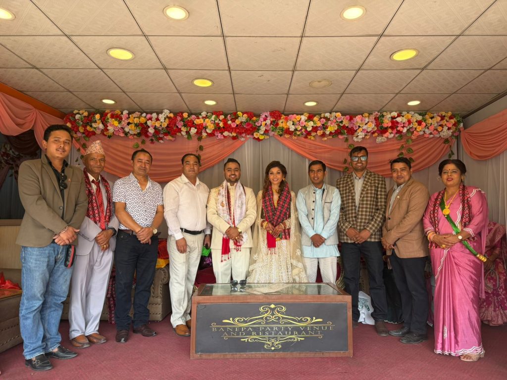 अ्मित न्यौपाने सरको बिबाह बनेपा